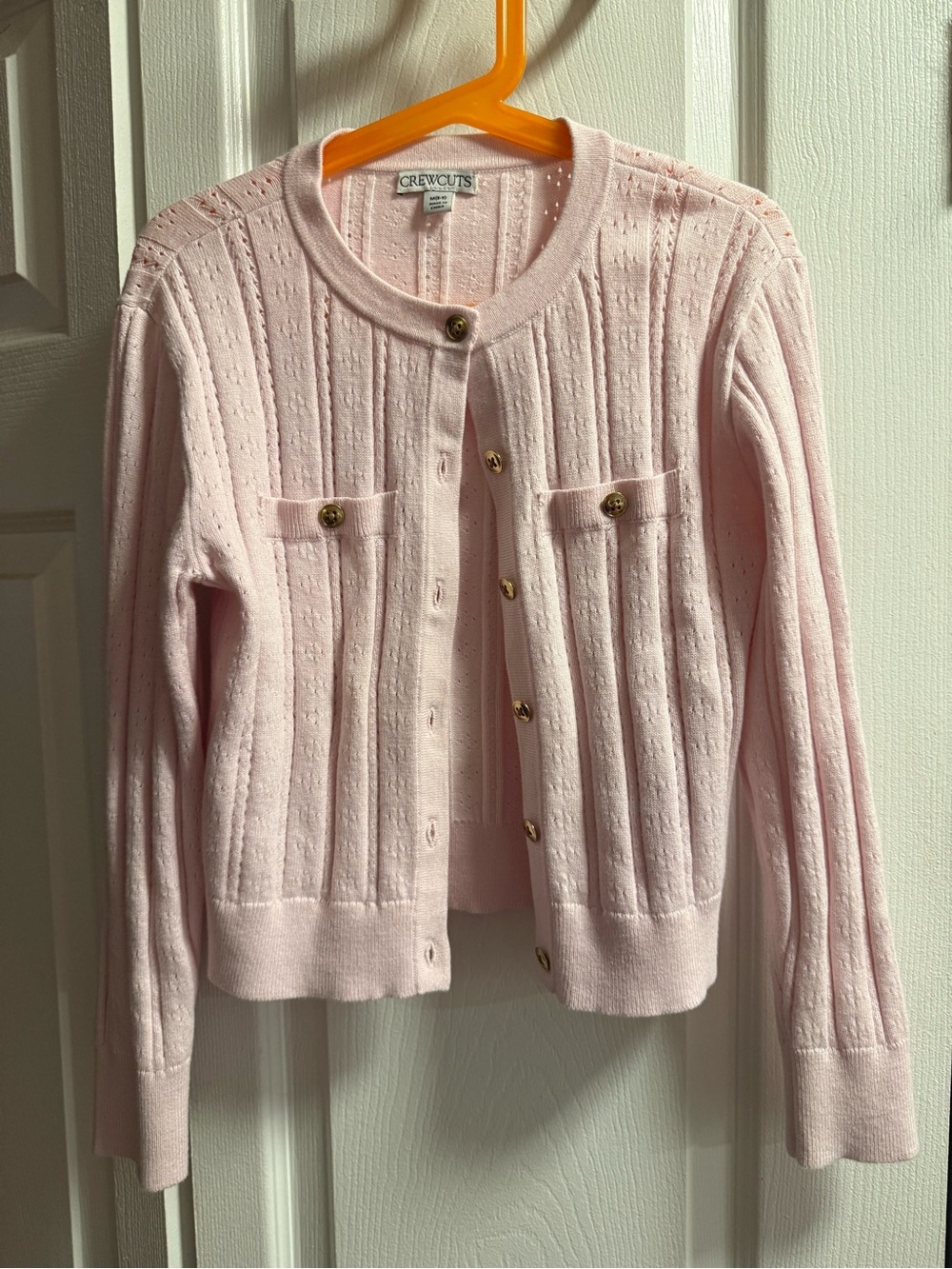 Crewcuts by J.Crew Girls Open-Work Cable Knit Cardigan Sweater